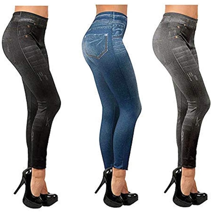 leggings effetto pelle